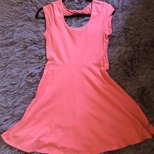 Tangerine cotton dress